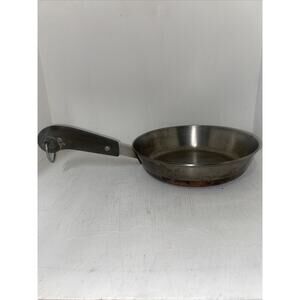 Revere Ware 7 Inch Skillet Disc Bottom Tri Ply Vintage Riverside, Ca No Lid